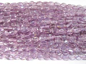 Natural Amethyst Oval Beads